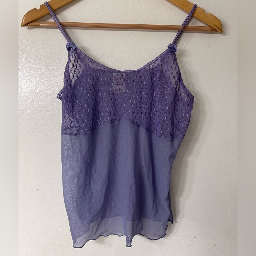 Purple Sheer Tank Top